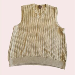 Cream knit vest